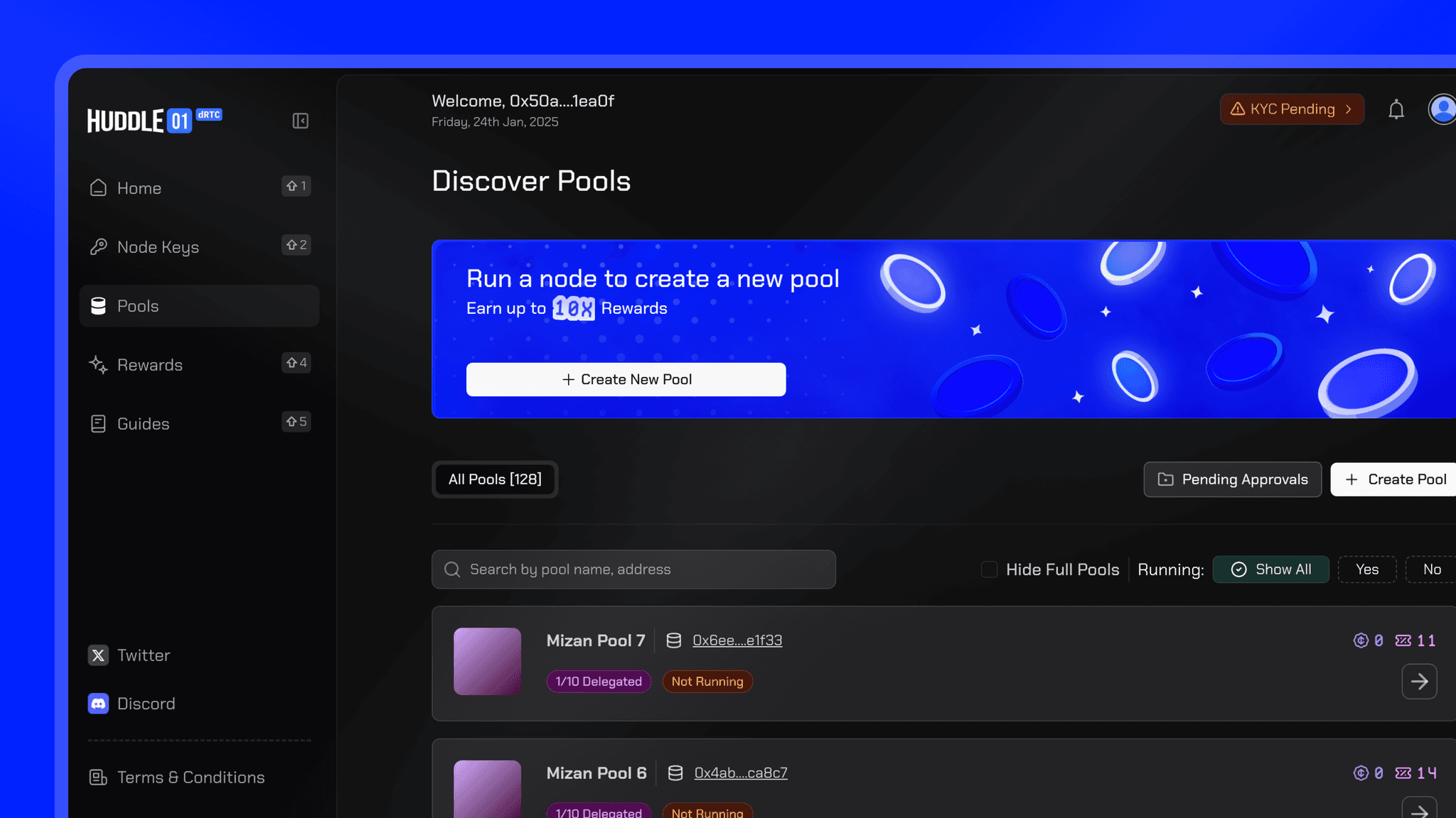 Access the Pool Section
